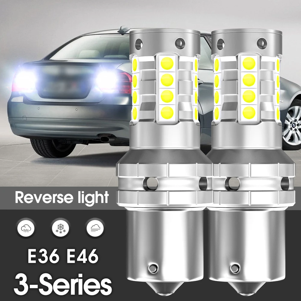 

Canbus LED Reverse Light Backup Lamp 2pcs Accessories For BMW 3 Series E46 E36 1998 1999 2000 2001 2002 2003 2004 2005 2006 200
