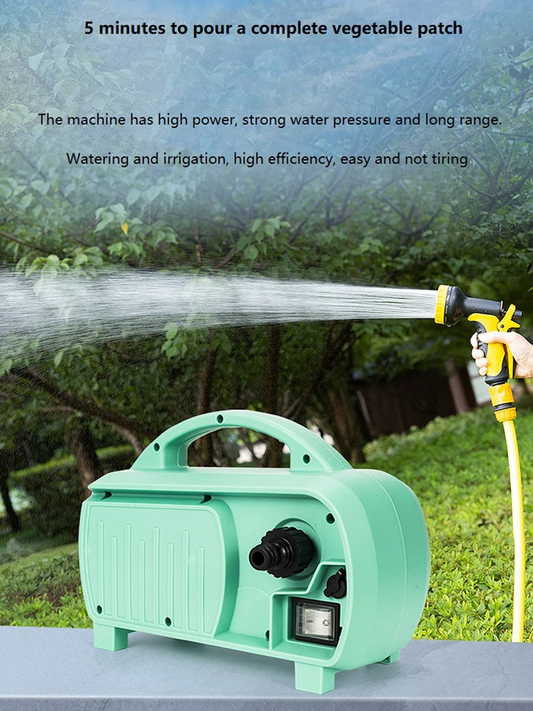 Lithium Battery Electric Water Pump Rechargeable Sprayer Vegetable Water Machine Farmland Home Irrigation Car Wash Garden Tools