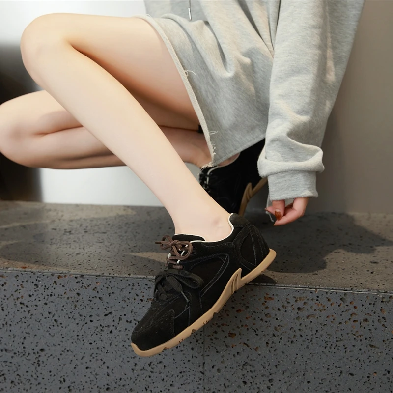AIYUQI Damen-Sneaker 2026 – Neue rutschfeste deutsche Trainingsschuhe für Damen, flache, große Größen, aus echtem Leder, Laufschuhe für Frauen – Detail 19