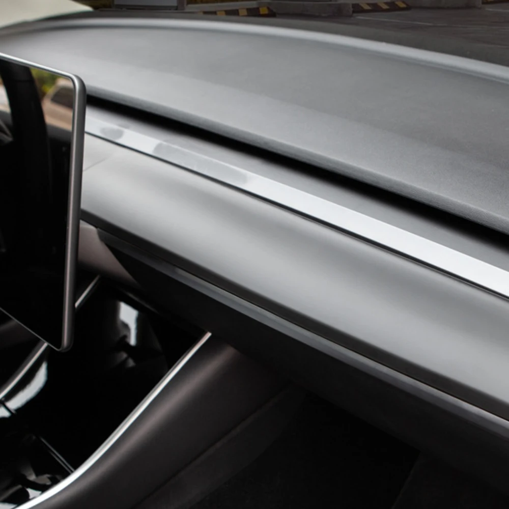 

Carbon Fiber Dashboard Cover for Tesla Model 3/Y 2021-2024 Protector Trim Car Interior Decoration & Scratch Resistant Accessory