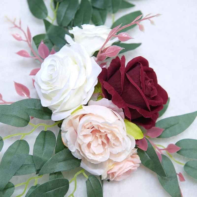 Artificial Flowers For Wedding Decoration Artificial Flowers Tag Wedding Ceremony Logo Floral Decoration-2 Pieces