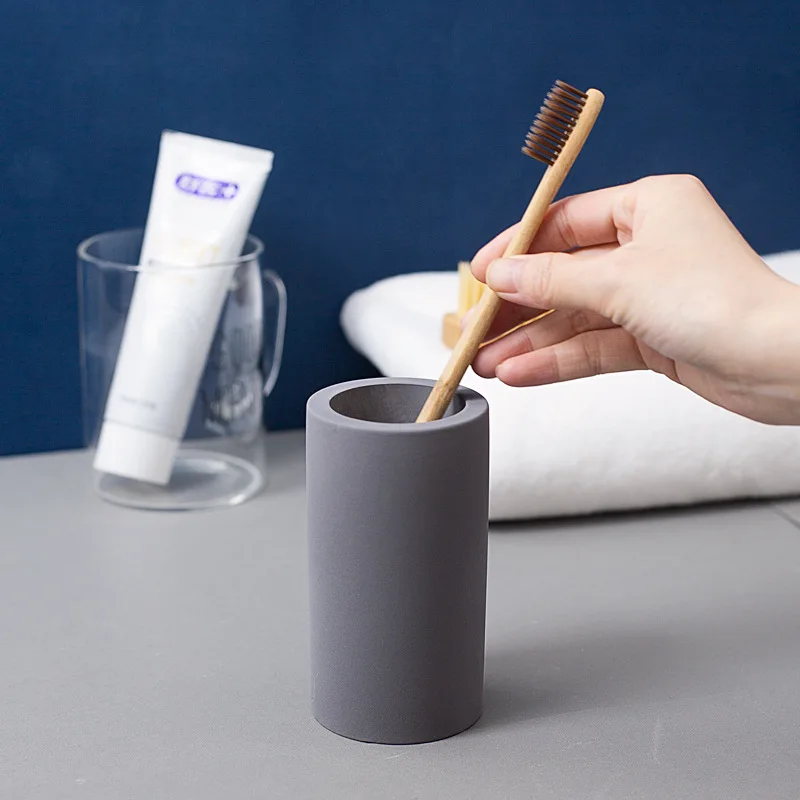 Diatomite Toothbrush Holder Household Creative Toothbrush Cup Quick Water Absorption Storage Cup Toothbrush Holder