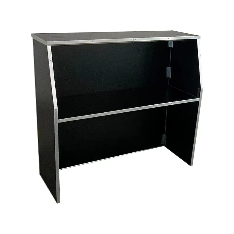Travel party dining station, lightweight structure, spacious workbench, mid-shelf design, folding bar table
