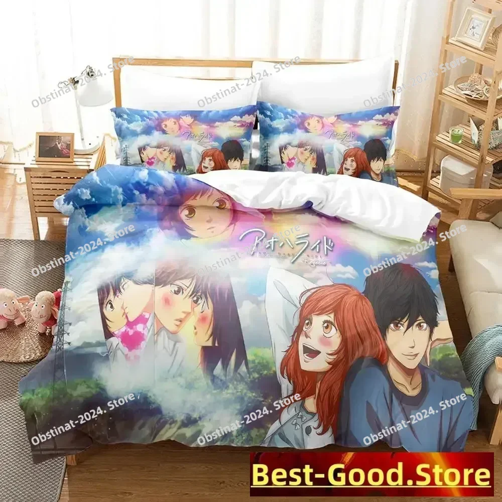 

3D AO HARU RIDE Bedding Set Single Twin Printed Bed Set With Pillowcase Bed Duvet Cover Soft Single Double Queen Super King Size