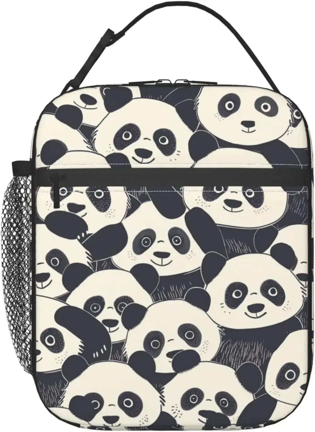 Panda Lunch Box for Girls Boys Animal Lunch Bag Cooler Tote Reusable Insulated Container Gifts for Picnic Travel Work School