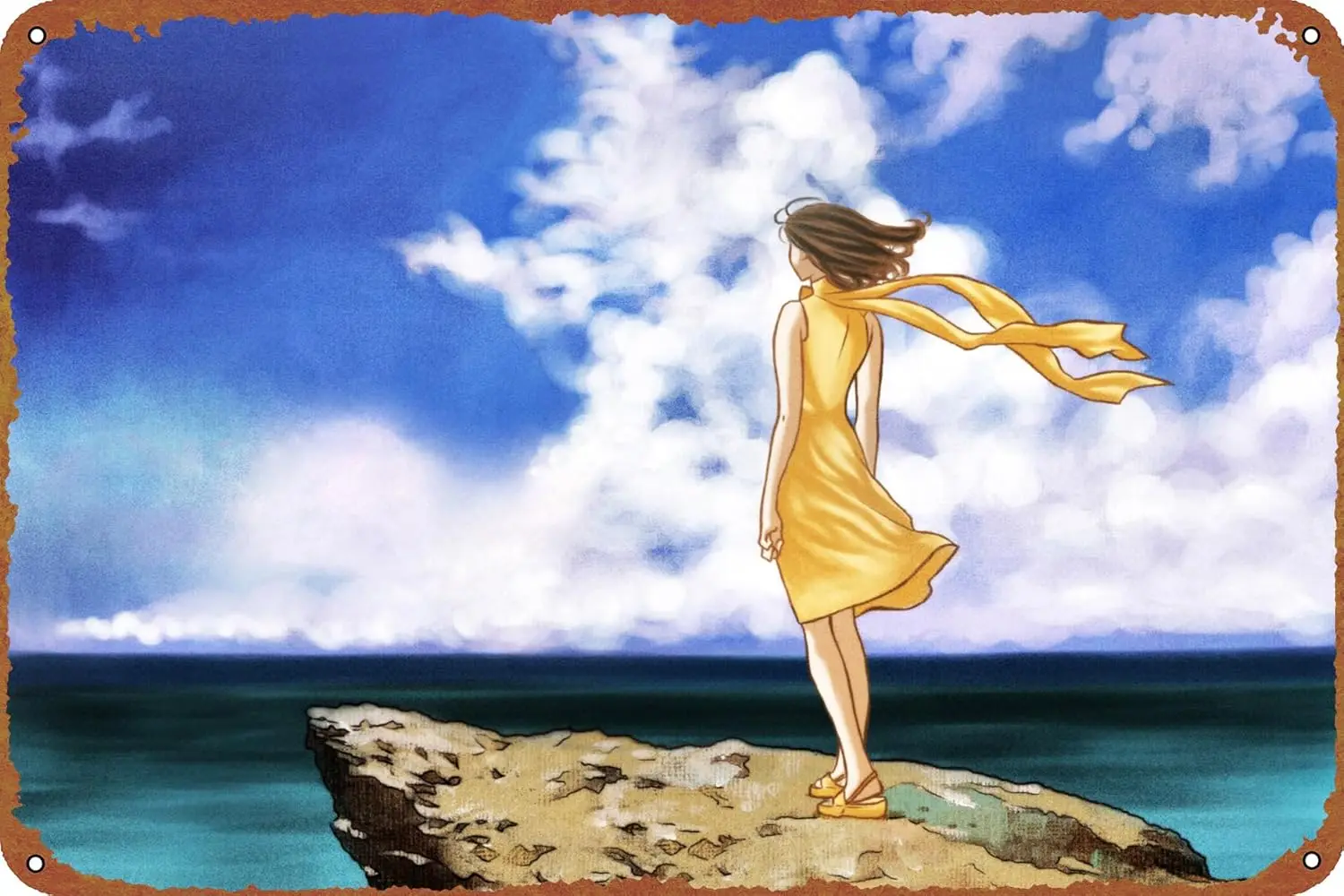 Rahxephon-Póster de Anime con logotipo de estaño, estilo metálico, cafetería, hogar, Bar, garaje, puerta de jardín, decoración artística de pared