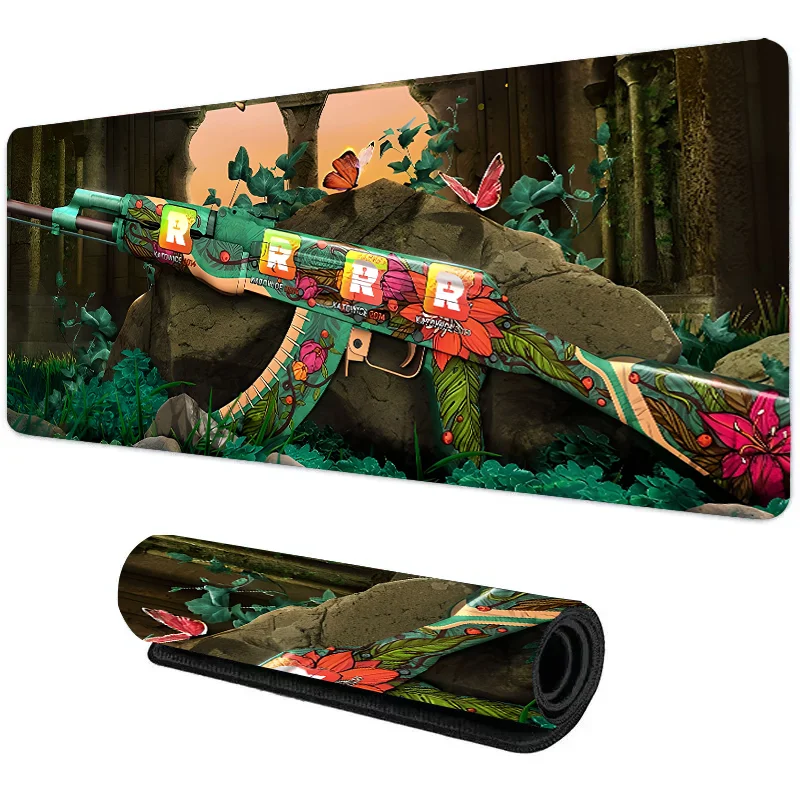 Counter Strike Gun Game Boys Esports Thickens Oversized Mouse Pad Table Pad Keyboard Pad Custom Non Slip Desk Mat