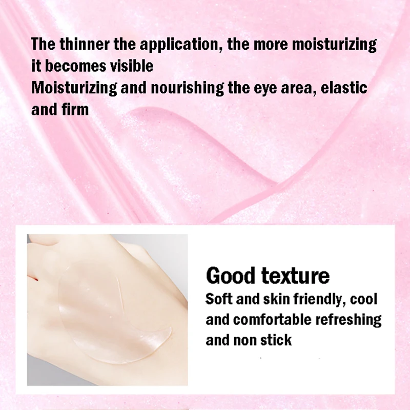 60개 해초 크리스탈 콜라겐 아이 마스크 다크서클 방지 보습 안티에이징 주름 방지 아이 패치 눈 젤 마스크