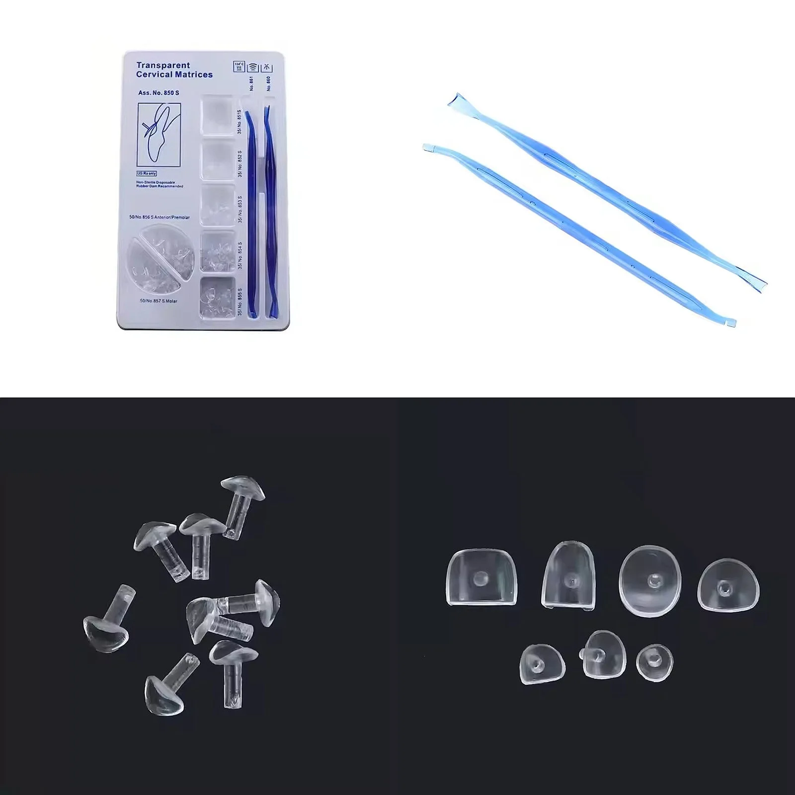 Strip Handpiece Class V System Clear Gingival Margin Matrix Preformed Lab Transparent Matrices Tool