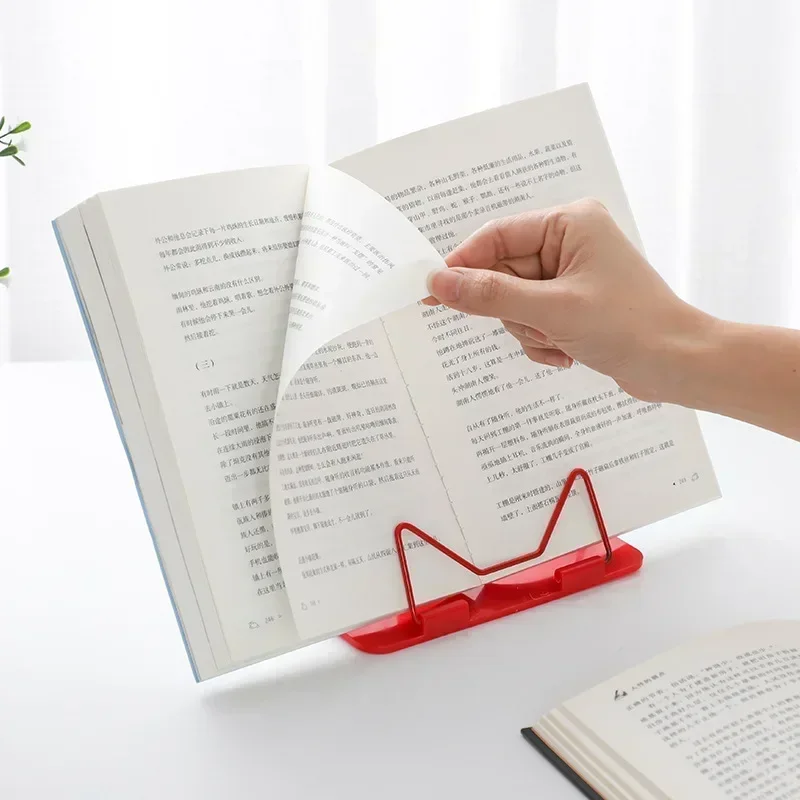 

1Pc Bookends Portable Foldable Adjustable Bookend Stand Reading Book Stand Document Holder Base Reading Book Holder