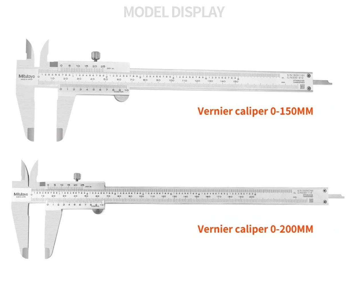 Imagem -05 - Pinça Vernier de Mitutoyo Ferramentas de Medição de Precisão Pinça de Balança 0150 mm 002 mm 530312 1128 Aço Inoxidável