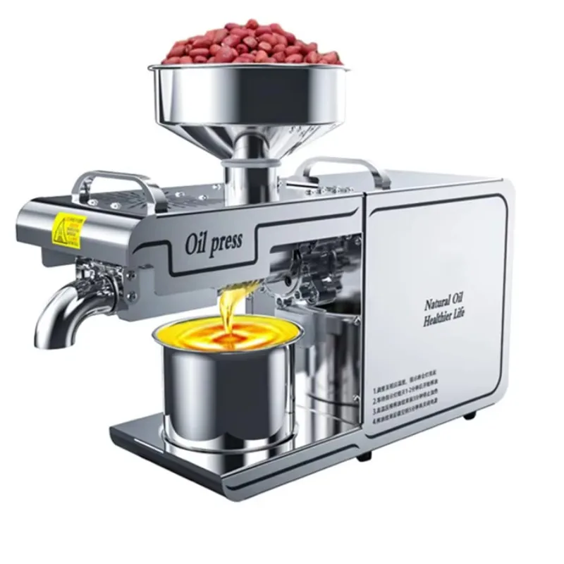 

6-8kg/h Automatic Screw Cold Olive Oil Pressing Machine Almond Oil Press Machine in Pakistan