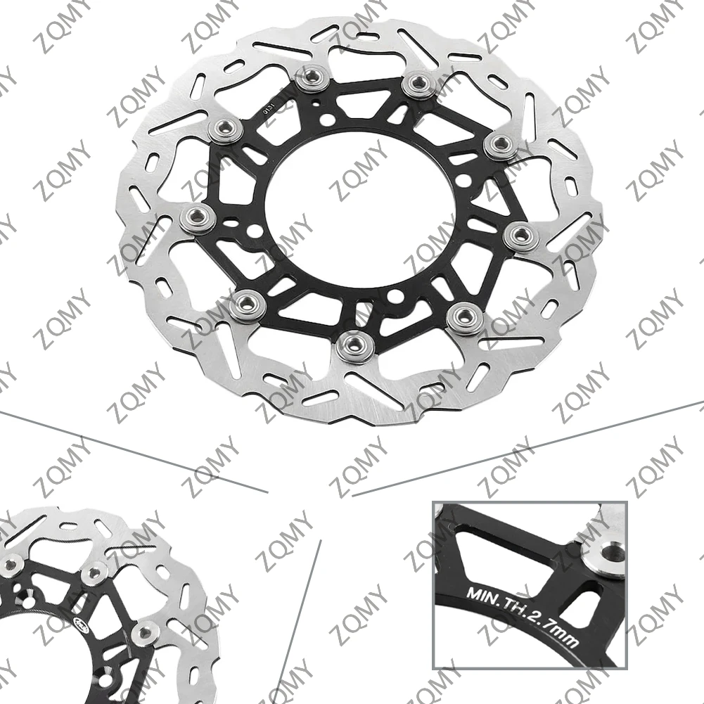 دراجة نارية الجبهة قرص فرامل الدوارات لكاواساكي KX250 KX125 2006-2008 و KX450F KX250F 2006-2014 و KLX450R 2007-2016