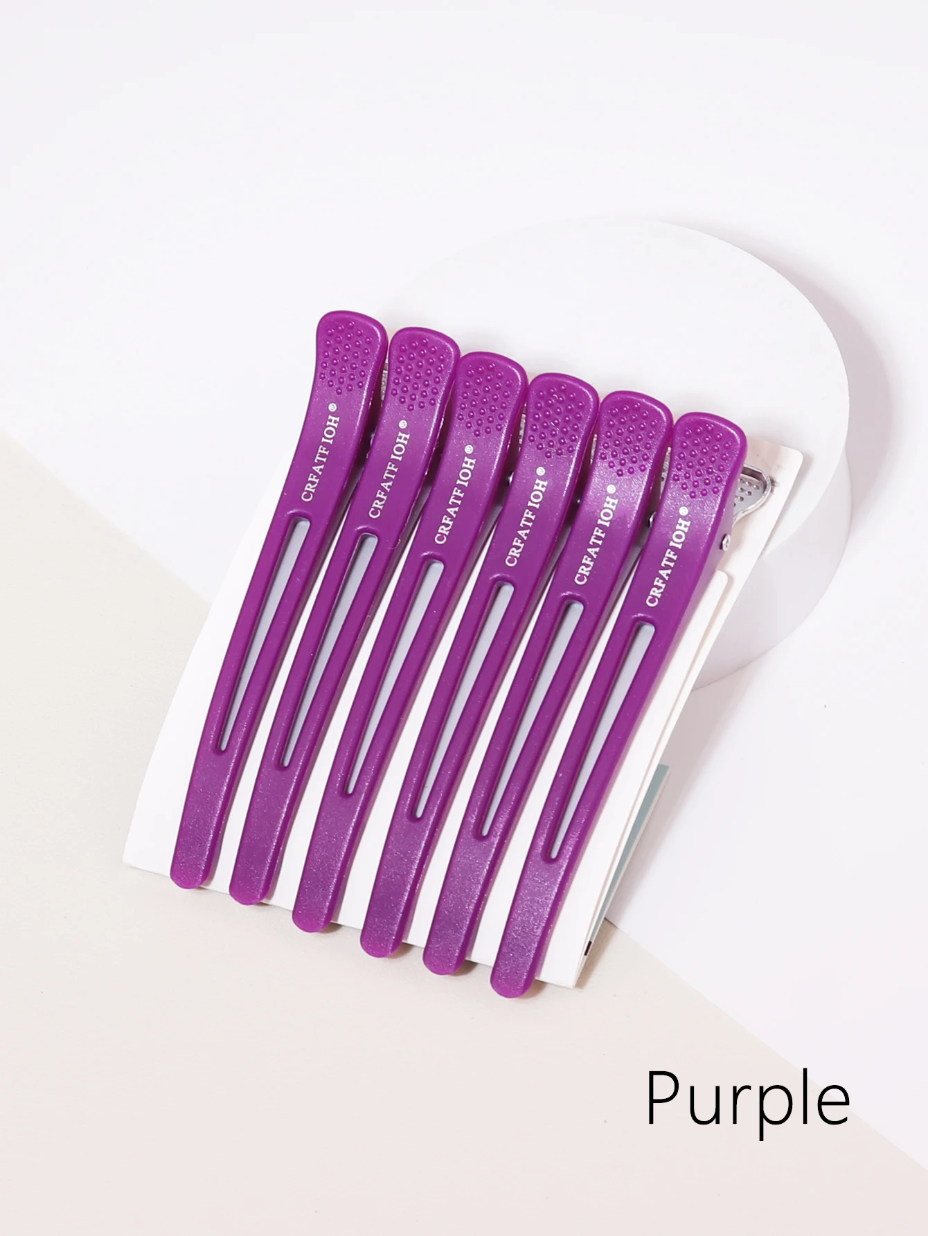 6 قطع من مشابك الشعر البلاستيكية غير اللامعة بدون خياطة لتصفيف الشعر وتصفيف ثابت ومشابك تصفيف نسائية احترافية خاصة للشعر المستعار الحقيقي #4