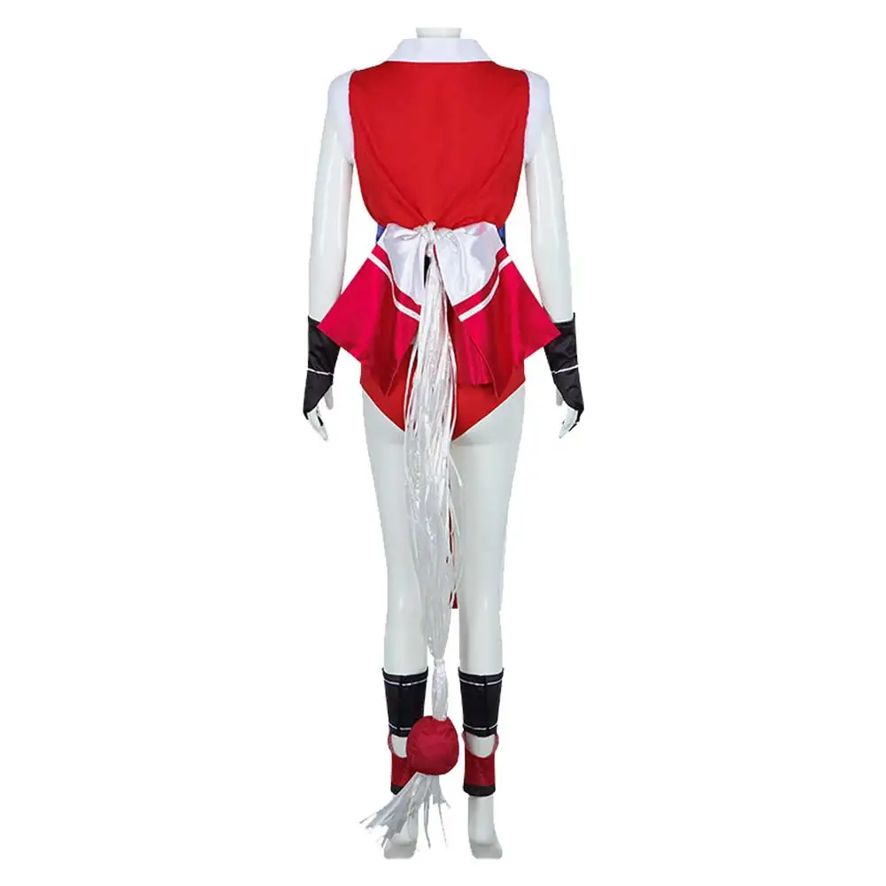 Fighter 6 Fantasia Cosplay Mai Shiranui Costume Adult Women Top Shorts Gloves Headband Outfits Halloween Carnival Disguise Suit - Image 3