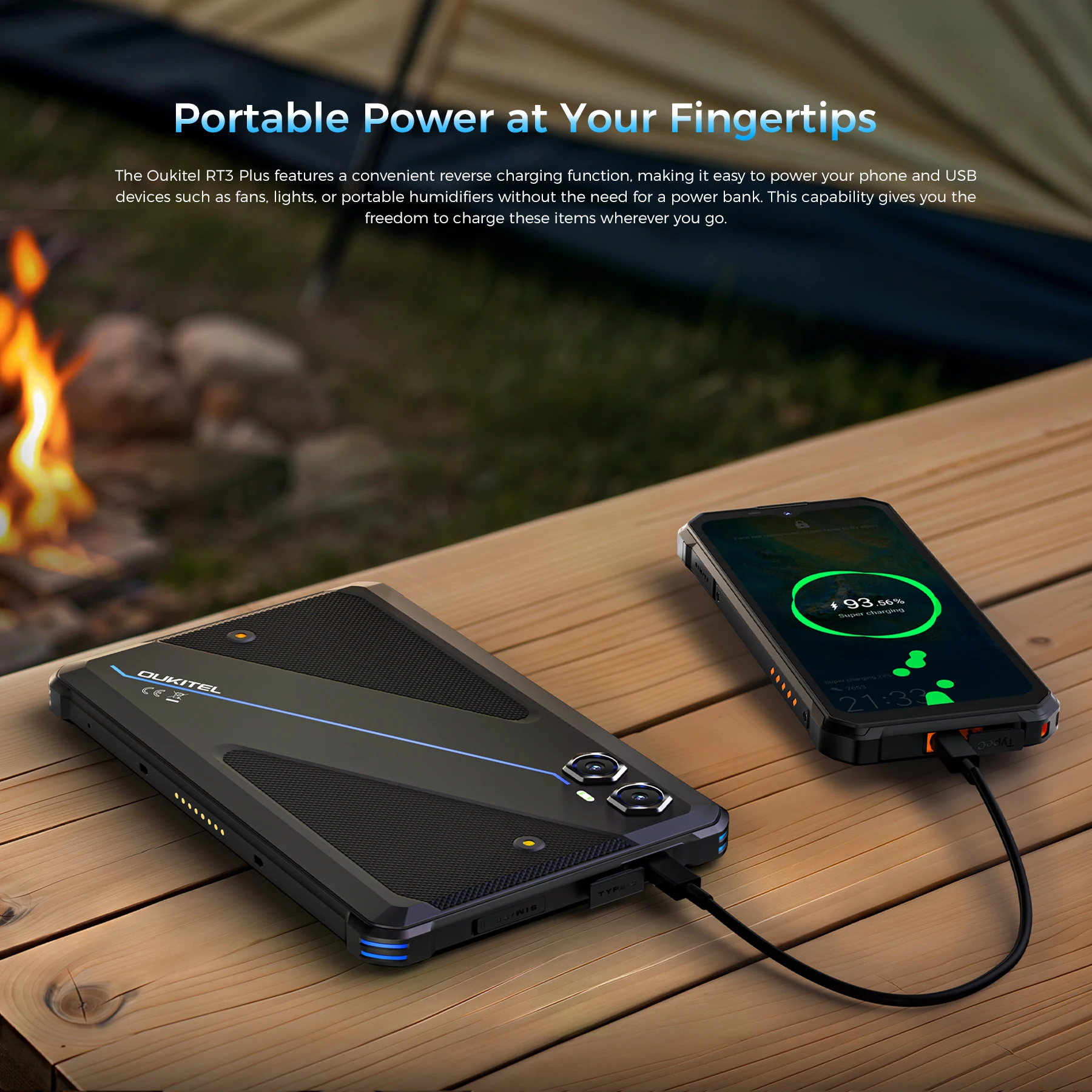 【العرض العالمي】Oukitel RT3 PLUS تابلت متين 8.0 بوصة HD Display11000 مللي أمبير بطارية 16 جيجابايت (4+12) + 128 جيجابايت أندرويد 15.0 16 ميجابكسل