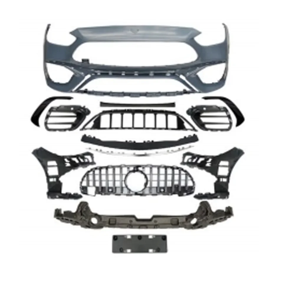 

C63 стиль AMG автомобильные аксессуары автозапчасти губа решетка боковая юбка Кузов комплект передний бампер для BENZ W206 AMG Line 2021 +