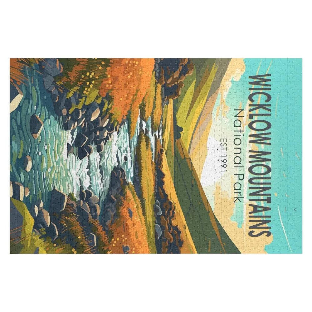 

Винтажный пазл с изображением реки в Национальном парке Уиклоу-Маунтинс, персонализированный, на заказ