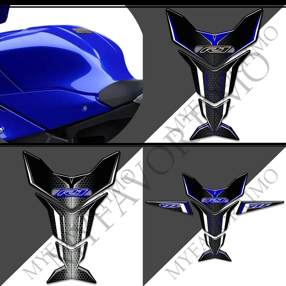 Voor Yamaha YZF-R1 Yzf R1 Yzfr1 Motorfiets Beschermer Stickers Tankpad Grepen Gas Stookolie Kit Knie