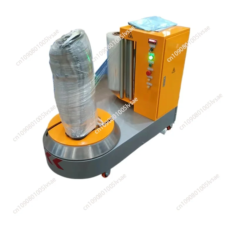 Small carton winding film binding machine, airport station luggage winding , intelligent electric automatic winding machine