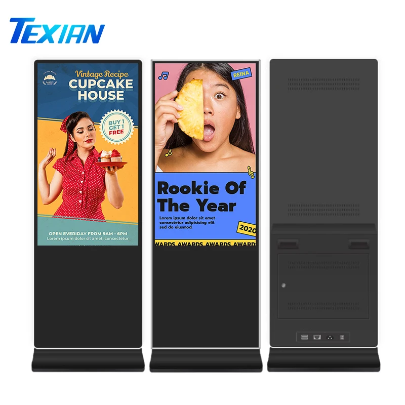 

43-дюймовая вертикальная подставка для ЖК-панели, рекламная машина, светодиодный HD сенсорный полноэкранный дисплей