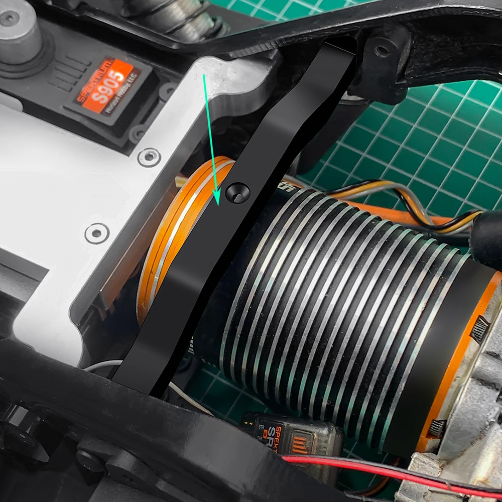 Placa protetora de eixo de armadura de chassi AXSPEED/kit de rolamento/ganchos de corrente/suporte de estrutura para peças de atualização de carro axial SCX6 1/6 RC