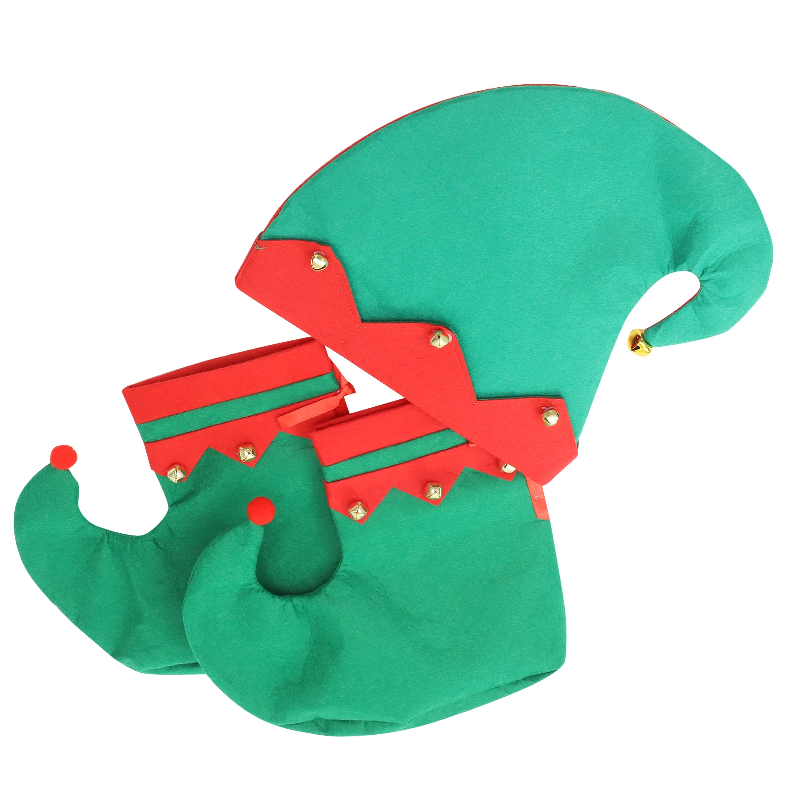 

Christmas Children Accessories Christmas Costume Prop Kids Hat Shoes Non woven Fabric Costume Props for Parties Photography