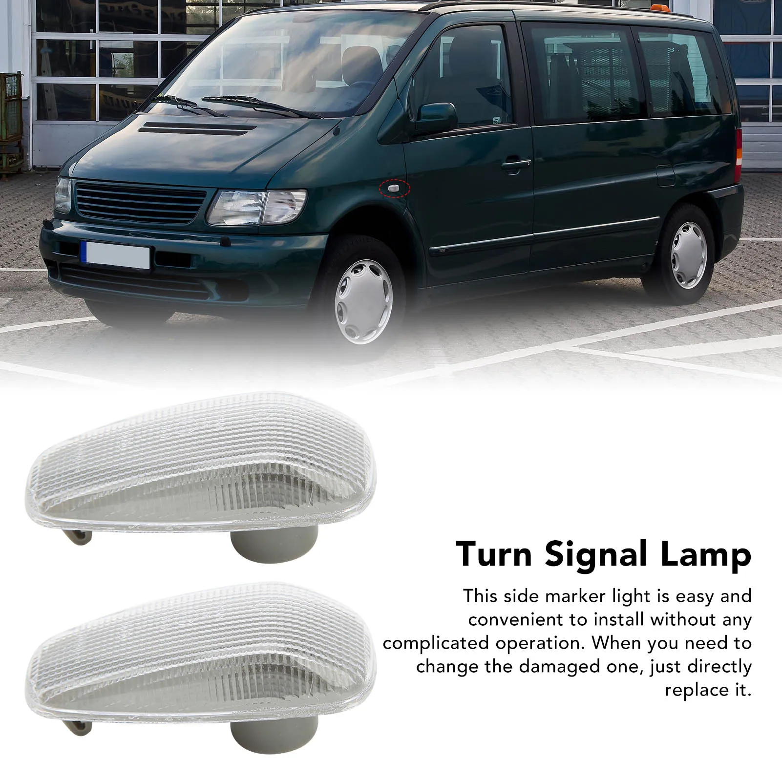 Turn Signal Lamp Stable Performance Directly Replace 2108200921 Side Marker Light Scratch Resistant Perfect Match for Car