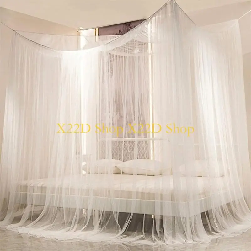 X22D Square Mosquitoes Net Bed Encrypteds Princess Dormitory Decorations Supply