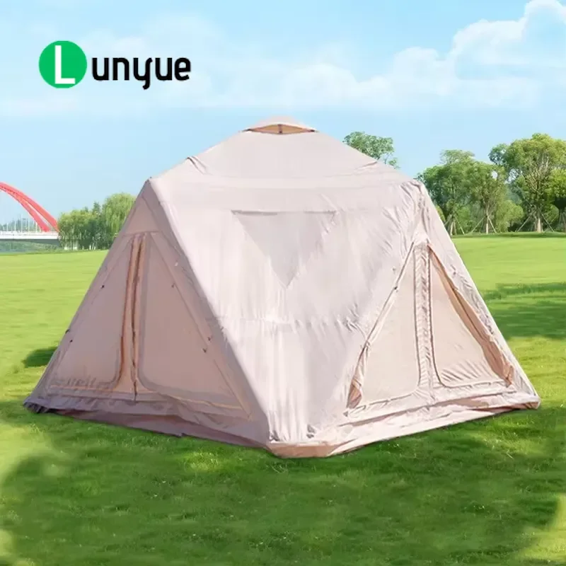 Luxury Starry Sky Oxford Fabric Inflatable Tent Waterproof Portable Four Seasons Outdoor Camping Shelter Easy Setup Durable