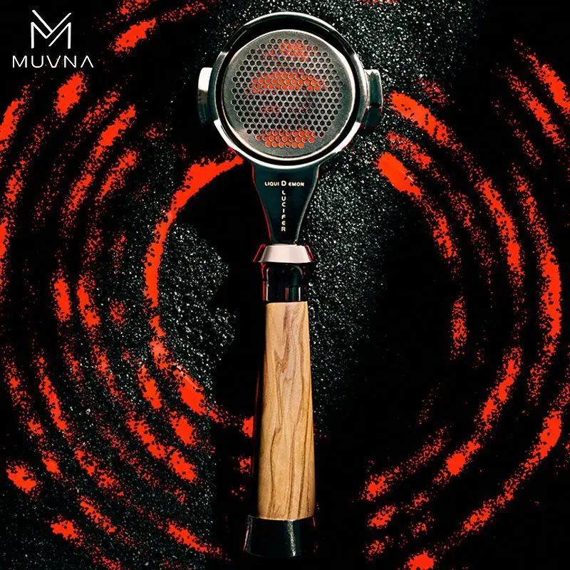 

MUVNA Lucifer Series Espresso Bottomless Portailfter 58mm,Naked Portafilter with Basket For E61/Nuova/Delonghi/Breville Machines