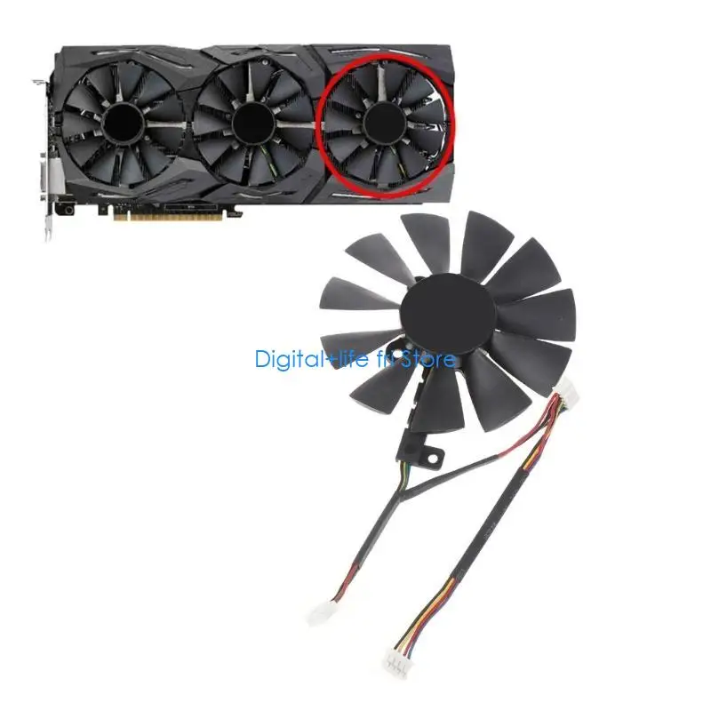 E06D PLD09210S12HH VGA Fan for STRIX 1080/980Ti/1060 Graphics Card Cooling