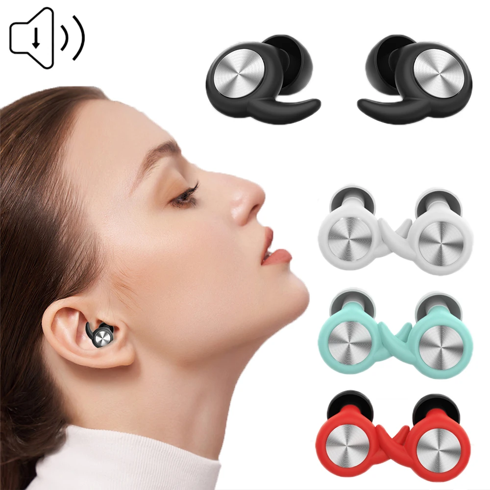 CD Pattern Anti-noise Motorcycle Earplugs Waterproof Swim Earplug Tapones Para-Dormir Work Hearing Protection Silicone Ear Plugs