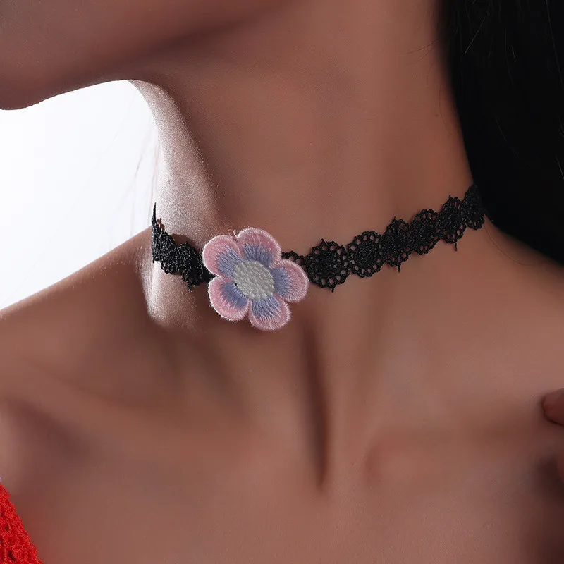 Aihua Sexy rote Samt-Choker-Halsketten für Frauen, Kristall-Herz-Halskette, Braut, Hochzeit, Party, Schmuck am Halskragen – Detail 20