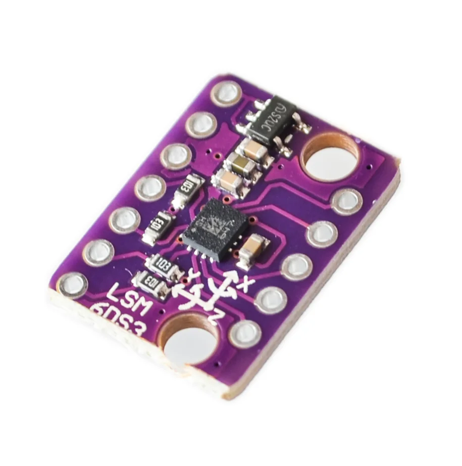 GY-LSM6DS3 LSM6DS3 Accelerometer Gyro Embedded Digital Temperature Sensor Module SPI IIC I2C Interface Module 8kb FIFO Buffer 5V