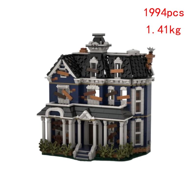 Spot Special MOC-154943 Devil's House House Small Particle Assembling Building Block Model Toy 94536 Bar Car 86999 Gift