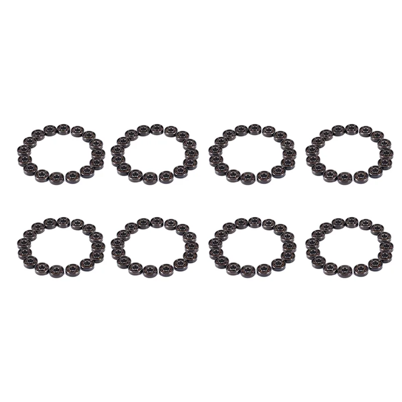 A99I-128Pcs 608 Bearings 8X22x7mm ABEC-11 Hybrid 6 White Zro2 Balls Skateboard Bearing Skating Inline Roller