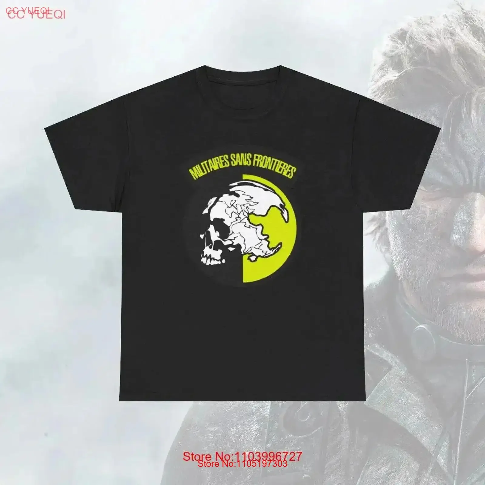 

MSF Militaire sans frontiere Metal Gear Секретные операции Футболка унисекс винтажная стираная дизайнерская одежда уличная одежда слегка