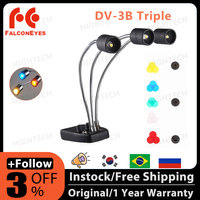 Falcon Eyes DV-3B Triple 3 LED Magic Background Light Color LED for Macro Shooting Jewelry Photography