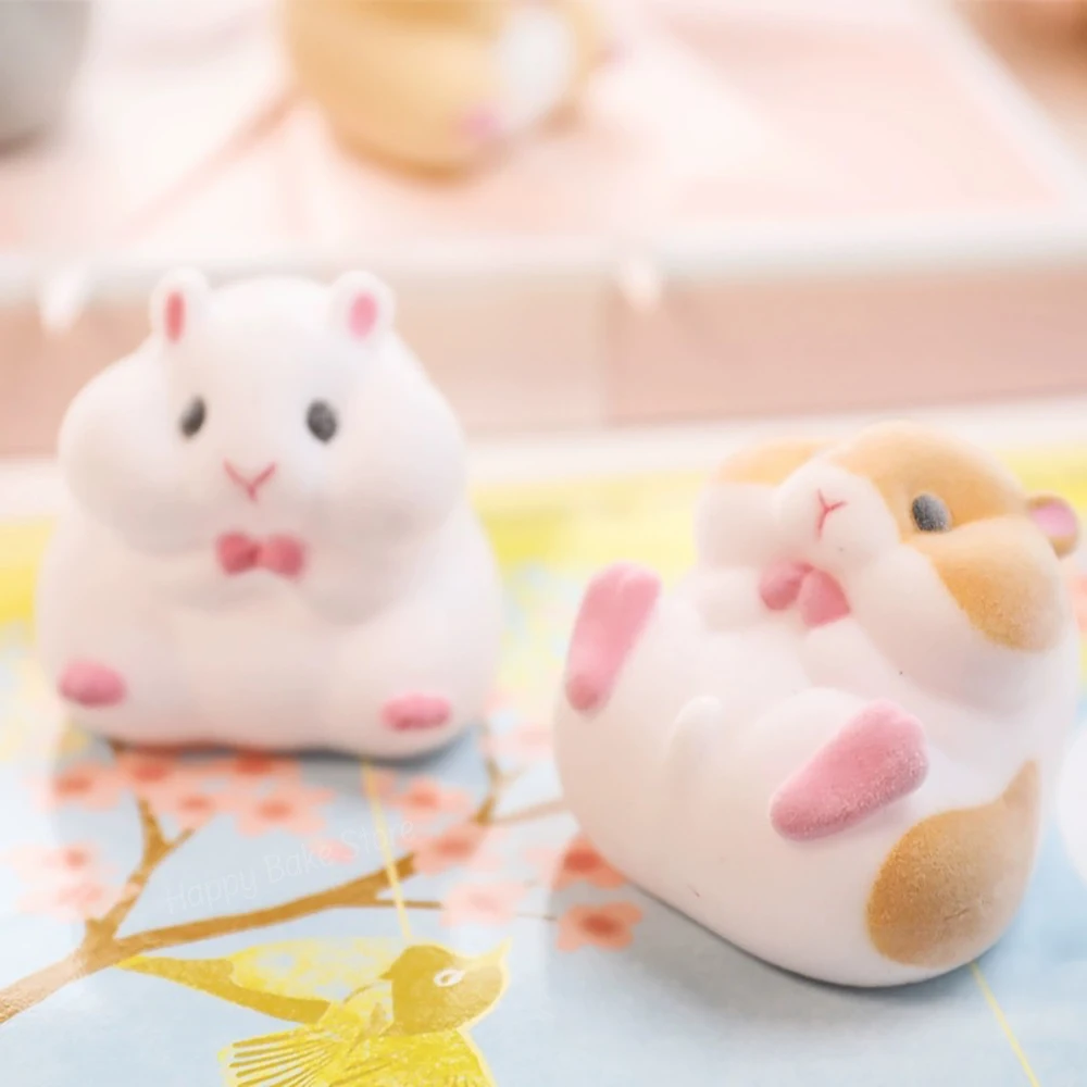 1PC Cute Hamster Mold, Non-Stick Silicone Mouse Pig Shape Mould, For Chocolate, Jelly, Mousse Cake, Baking Decoration Tools