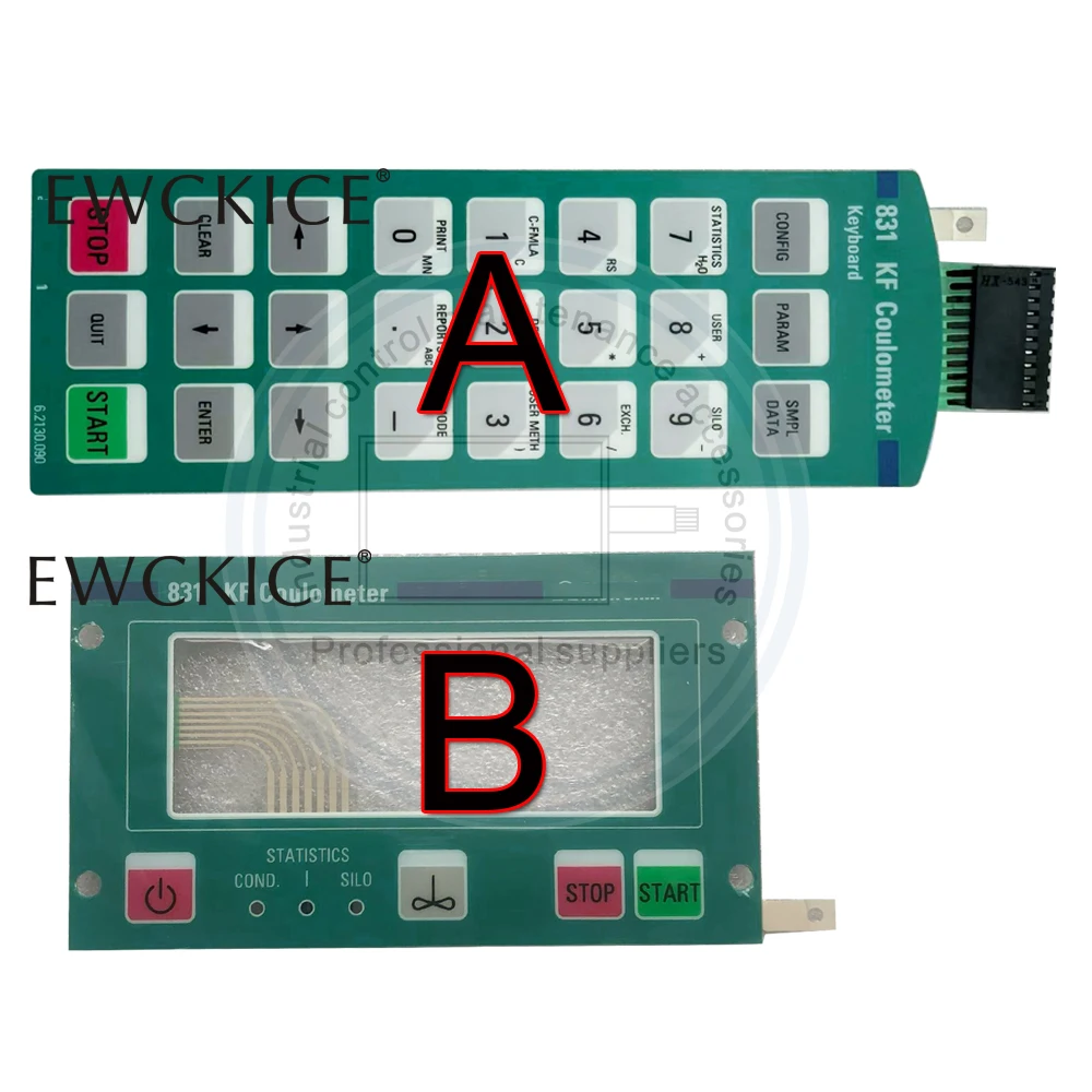 NEW 831 KF Coulometer HMI 6.2130.090 PLC Membrane Switch Keypad Keyboard
