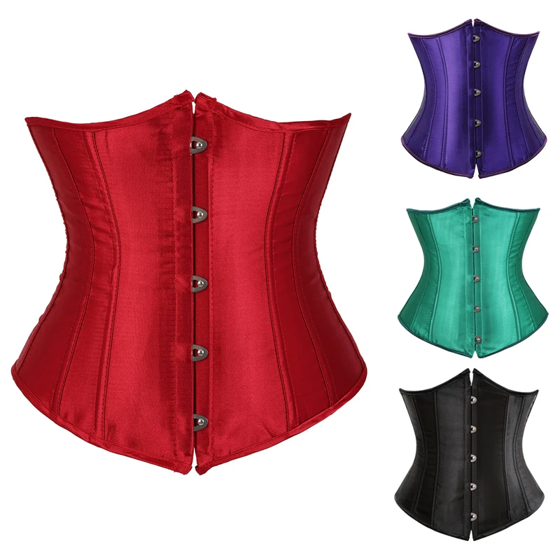 

Corset Plus Size, European and American Court Simple Corset, Shapewear, Satin Bone Waist Clip, Slimming Clothes and Underwear.