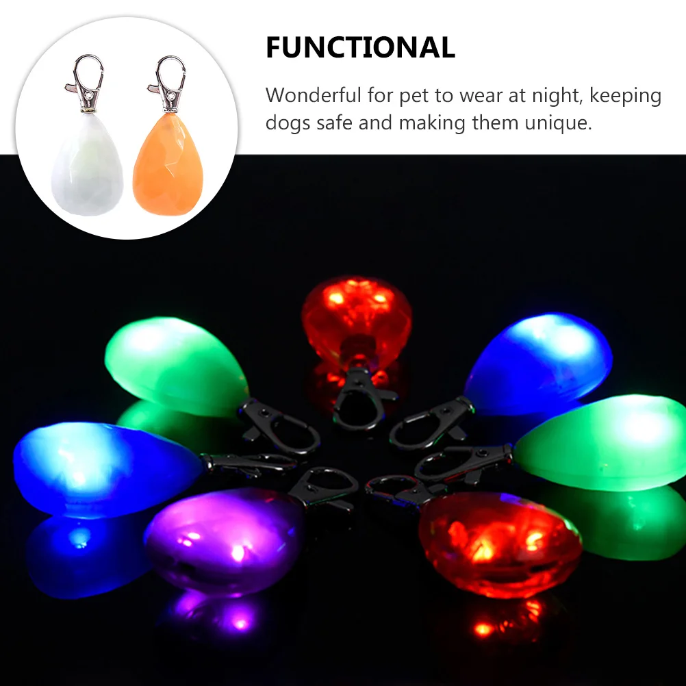 

2Pcs Dog Safety Pendant Bright Rechargeable Pendant Night Outdoor Visibility Collar Rechargeable Dog Light