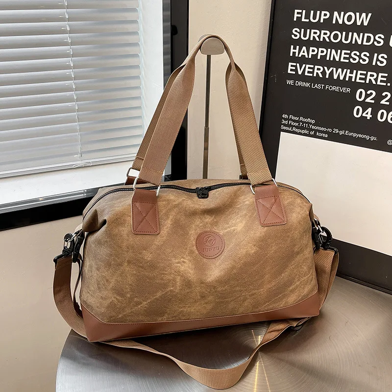 

New large-capacity travel bag - men's and women's lightweight tote bag - simple hand-held crossbody shoulder bag