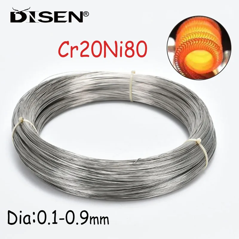 10Meters Diameter 0.1-0.9mm Cr20Ni80 Heating Wire  Nichrome Wire Cutting Foam Resistance Wires Alloy Heating Yarn Mentos