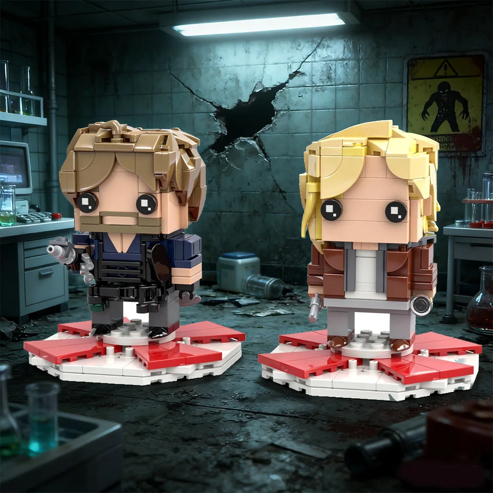 

Конструктор MOC Resident Evil Requiem: Грейс Ашкрофт, Леон С. Кеннеди, Фигурки Аналитика ФБР и Ветерана Агента RE9, Подарок для взрослых