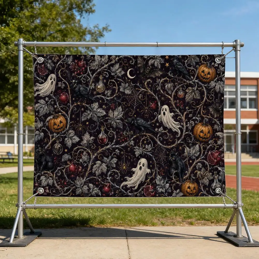 Midnight Raven Halloween Vine Series Flags Specialized for indoor and outdoor home decorations, outdoor camping, and bar parties