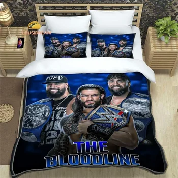 Wrestling entertainment WWE sheets quilt cover bed dormitory sheet three-piece duvet cover set three-piece soft warm duvet cover set