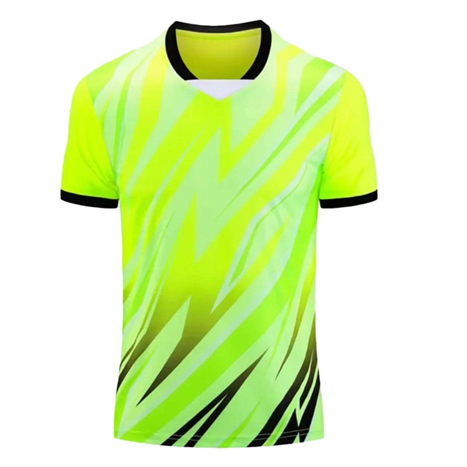 Kids Boys Stylish Printed Football Jersey Short Sleeve Quick Dry Sports T-shirt Basketball Soccer Match Training Tees