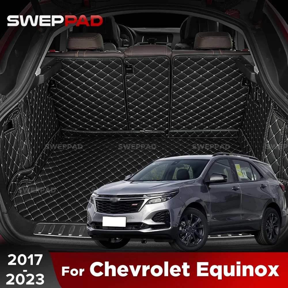 SWEPPAD For Chevrolet Equinox 2017-2023 22 Car Trunk Mats Carpet Cargo Liner Car Backrest Pad Interior Accessories Protector